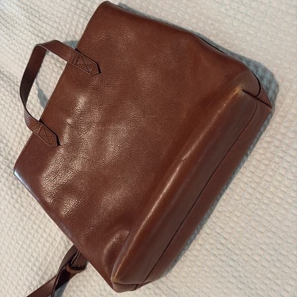 Madewell transport bag leather zip top crossbody handbag - Picture 6 of 8